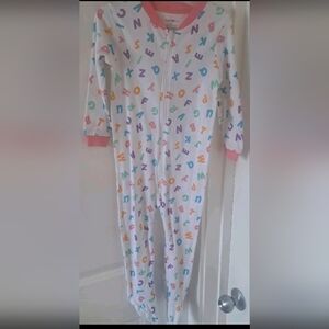 Brand New George Colorful Alphabet Kids One Piece Pajamas
